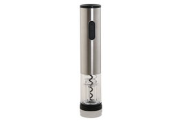 DKD Home Decor Sacacorchos Eléctrico Inox ABS Plateado de 22,5 cm