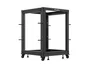 LANBERG Armario Rack Abierto 19 Pulgadas 15U Negro