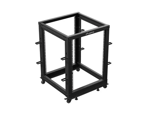 LANBERG Armario Rack Abierto 19 Pulgadas 15U Negro