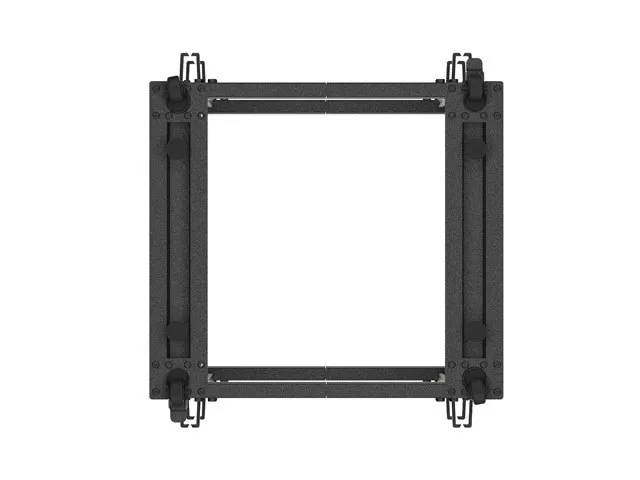 LANBERG Armario Rack Abierto 19 Pulgadas 15U Negro