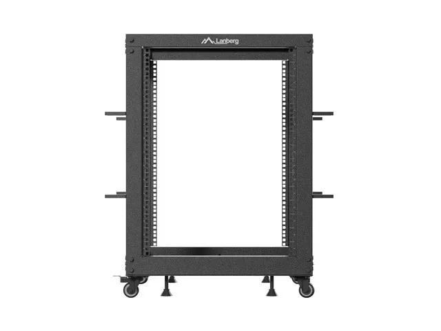 LANBERG Armario Rack Abierto 19 Pulgadas 15U Negro