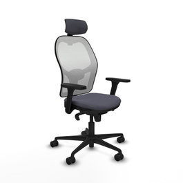 PIQUERAS Y CRESPO Silla de oficina Jorquera Gris y Blanca