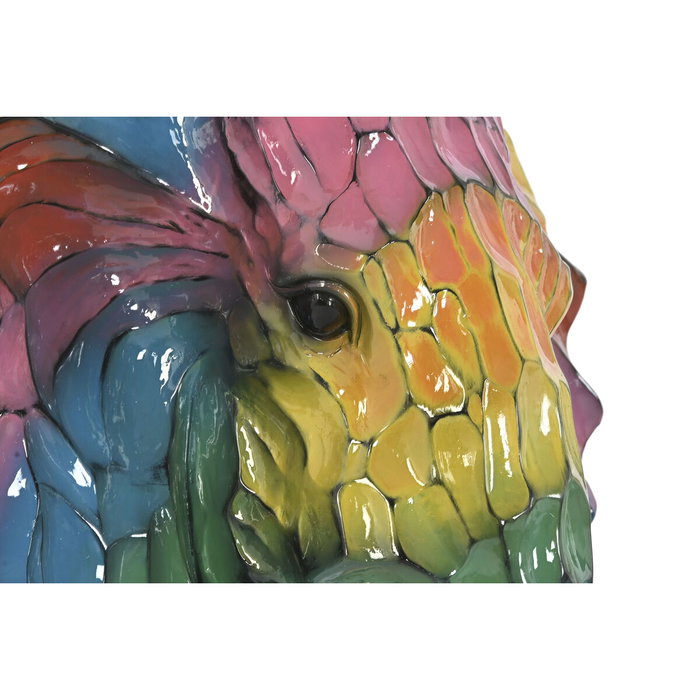 DKD Home Decor Decoración de Pared Elefante Multicolor en Resina