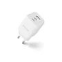 Dicota D32054 - Cargador Rápido GaN Universal 65W Blanco, Interruptor Incorporado, 3 Puertos (2 USB-C PD 3.0, 1 USB-A), Protecciones SOVP/OCP/OTP/SCP, para Móvil y Portátil