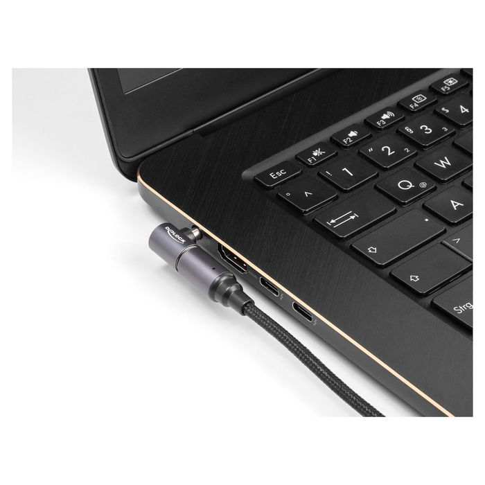 DeLOCK Cable de Carga USB-C para Portátil, con Conector Magnético de 8 Pines, 1.8 m, 60 W, 20 V/3 A DeLOCK Cable de Carga USB-C para Portátil, con Conector Magnético de 8 Pines, 1.8 m, 60 W, 20 V/3 A