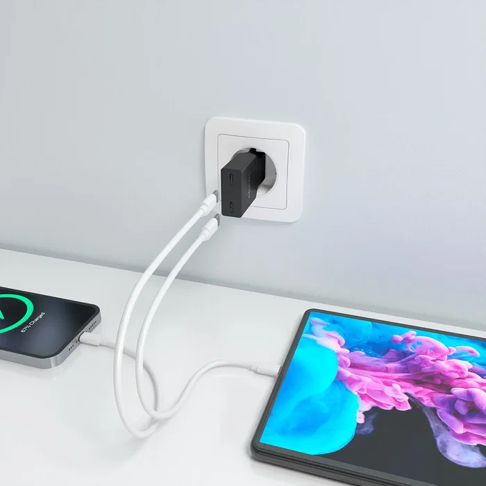 Aisens Cargador GaN 30W Ultra Delgado 2xUSB-C Negro A110-1006 Aisens Cargador GaN 30W Ultra Delgado 2xUSB-C Negro A110-1006