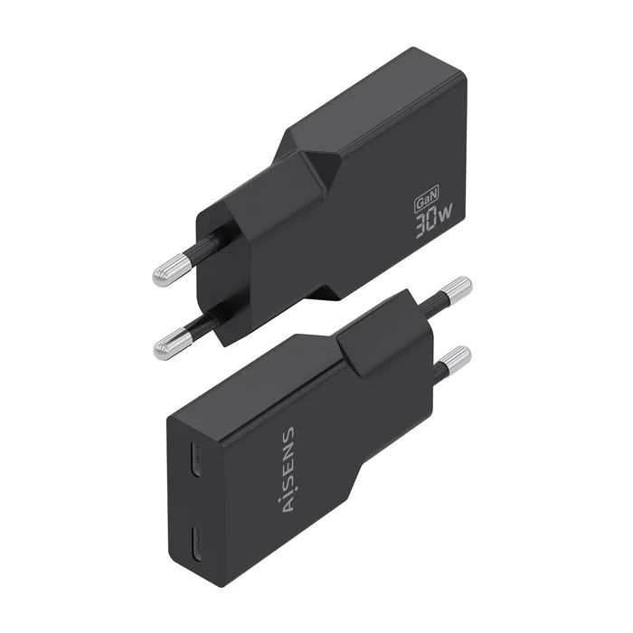 Aisens Cargador GaN 30W Ultra Delgado 2xUSB-C Negro A110-1006 Aisens Cargador GaN 30W Ultra Delgado 2xUSB-C Negro A110-1006