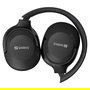 SANDBERG 126-53 Auriculares Diadema Inalámbricos Bluetooth 6.0 con Cancelación Activa de Ruido (ANC) y Supresión de Eco (ENC) para Llamadas/Música, Negro