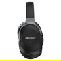 SANDBERG 126-53 Auriculares Diadema Inalámbricos Bluetooth 6.0 con Cancelación Activa de Ruido (ANC) y Supresión de Eco (ENC) para Llamadas/Música, Negro
