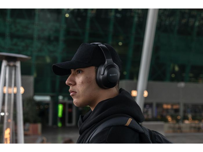 Sandberg 126-53 Travel Headset ANC+ENC Negro