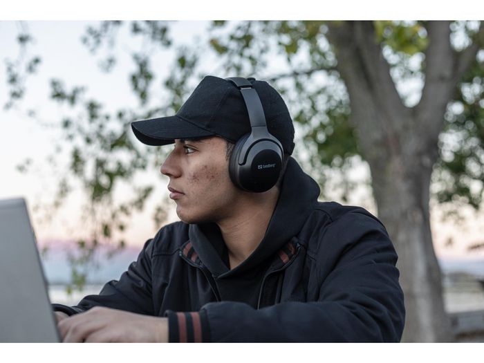 Sandberg 126-53 Travel Headset ANC+ENC Negro