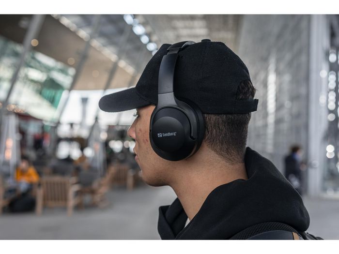 Sandberg 126-53 Travel Headset ANC+ENC Negro
