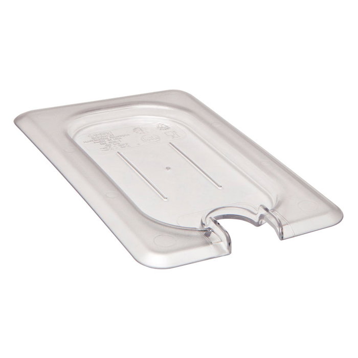 CAMBRO Tapa plana GN 1/9 con muesca, Transparente CAMBRO Tapa plana GN 1/9 con muesca, Transparente