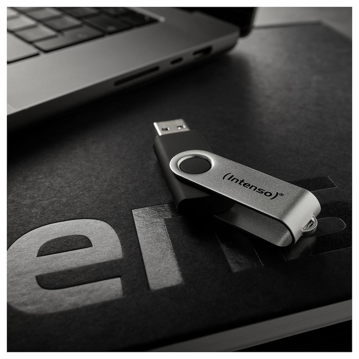 Intenso Office Line 64 GB USB Stick 3.2 Plata/Negro