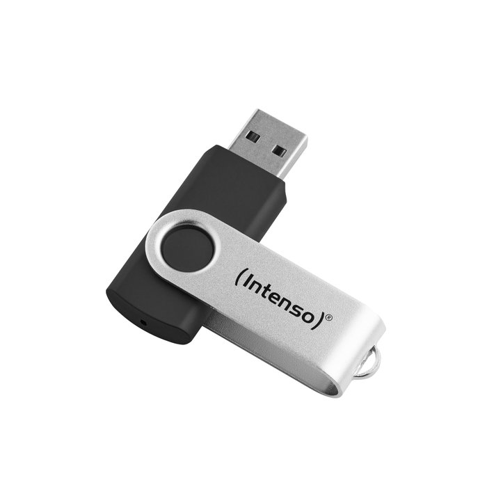 Intenso Office Line 64 GB USB 3.2 Gen 1 Plata y Negro