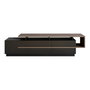 Hanah Home Soporte TV Negro, Nogal - Moderno Elegante Salón, Tablero Melamina, 180cm Ancho x 46.4cm Alto x 38.9cm Profundo