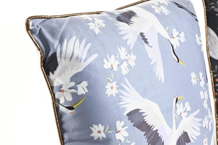 DKD Home Decor Cojín Terciopelo Garza Surtido 2 Unidades DKD Home Decor Cojín Terciopelo Garza Surtido 2 Unidades
