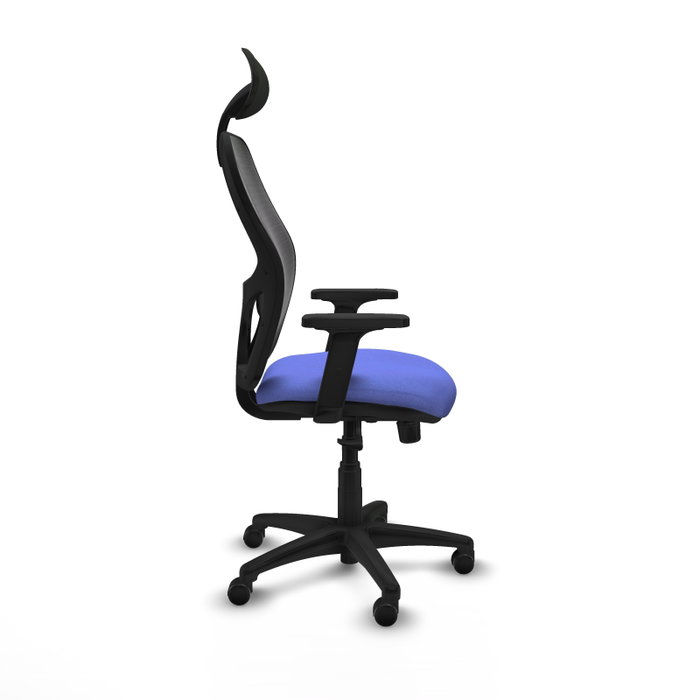 PIQUERAS Y CRESPO Silla Alocén Sincro Bali azul claro con malla negra PIQUERAS Y CRESPO Silla Alocén Sincro Bali azul claro con malla negra