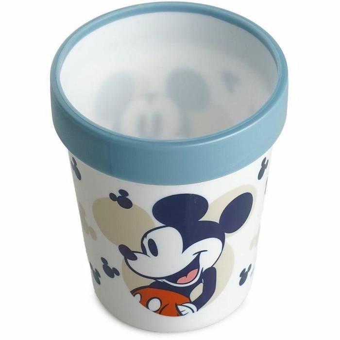 Thermobaby Set de Comida Mickey de 3 Piezas - Taza, Cuenco y Plato Anti-deslizante