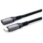 Equip Cable de Extensión USB-C 3.2 Gen 2 Macho a Hembra 0,5m Negro 10Gbps 4K/60Hz