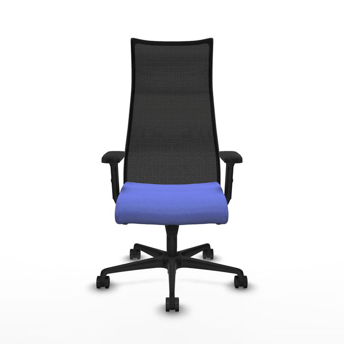 Sillón Albacete con mecanismo Sincro tapizada con Tela color Azul claro y malla color Negro. Equipado con Base nailon negra, Brazos 2D y Ruedas 65mm nailon Sillón Albacete con mecanismo Sincro tapizada con Tela color Azul claro y malla color Negro. Equipado con Base nailon negra, Brazos 2D y Ruedas 65mm nailon