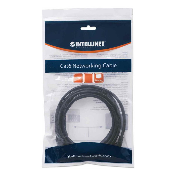 Intellinet Patchkabel RJ45 U/UTP Cat6 2.00m Hebelschutz schw - Cable de red Cat6 UTP 2 m Negro Intellinet Patchkabel RJ45 U/UTP Cat6 2.00m Hebelschutz schw - Cable de red Cat6 UTP 2 m Negro