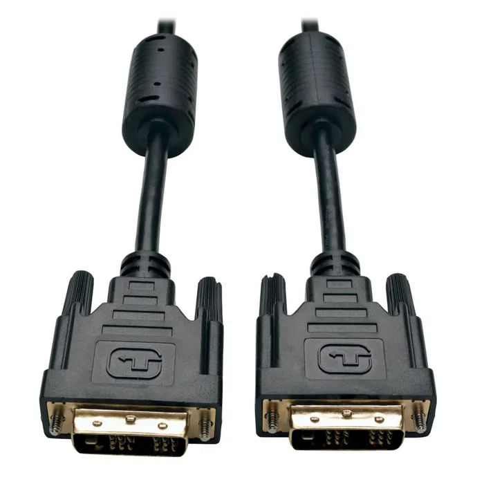 Tripp Lite P561-006 Cable DVI 1.83 m Negro - DVI-D Macho a Macho - Contactos Bañados en Oro - Compatible con PC, Mac, Monitores Digitales, HDTV y Proyectores - 4.95 Gbps