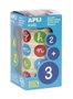 Apli Rollo de Gomets Abecedario Minúsculas Redondos 20mm Multicolor