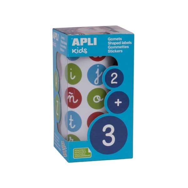 Apli Rollo de Gomets Abecedario Minúsculas Redondos 20mm Multicolor Apli Rollo de Gomets Abecedario Minúsculas Redondos 20mm Multicolor