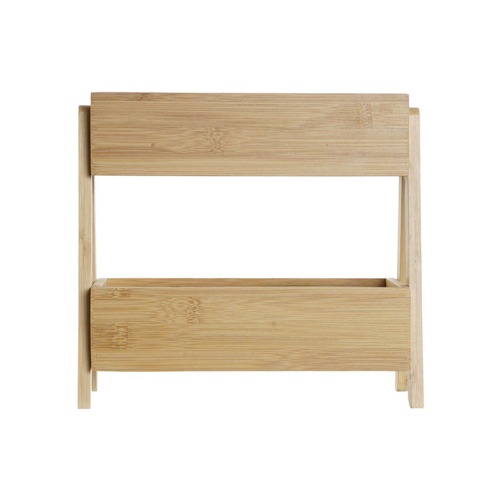DKD Home Decor Estante de Bambú de 2 Pisos Natural