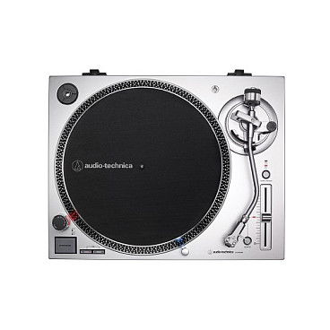Audio-Technica AT-LP120X Tocadiscos de tracción directa Manual Plata Aluminio