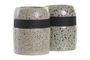 DKD Home Decor Vaso Basicos Gris Beige Gres 7.5 x 10 x 7.5 cm (12 Unidades)