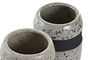 DKD Home Decor Vaso Basicos Gris Beige Gres 7.5 x 10 x 7.5 cm (12 Unidades)