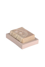 Aberto Design Jabonera de Hormigón Beige Elegante y Moderna para Baño Duradera Funcional y Versátil