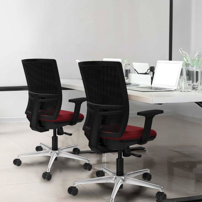 PIQUERAS Y CRESPO Silla de oficina Yunquera con mecanismo Sincro, Azul y Negro PIQUERAS Y CRESPO Silla de oficina Yunquera con mecanismo Sincro, Azul y Negro