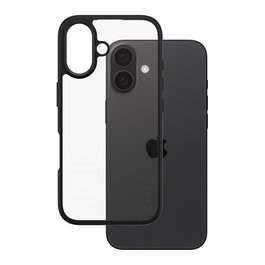 PanzerGlass Urban Combat Case Transparente con Marco Negro para iPhone 16