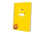 Liderpapel Cuaderno espiral Pautaguía A5 Tapa blanda 40 hojas 75gr Cuadro Pautado 5mm Color Amarillo