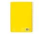 Liderpapel Cuaderno espiral Pautaguía A5 Tapa blanda 40 hojas 75gr Cuadro Pautado 5mm Color Amarillo