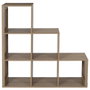 Home Deco Factory Estantería Klaus con 6 compartimentos escalonados