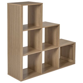 Home Deco Factory Estantería Klaus con 6 compartimentos escalonados