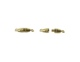 Innspiro Cierres de tornillo color dorado 15x3mm, 10 unidades aprox. de forma aproximada. (Pack de 10u.)