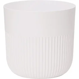 Garden Id Maceta redonda Luca Grande Ø 40 cm, H 40 cm, 41 L, color blanca, Ref: 2045001