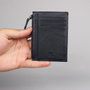 Zoozie Bags 1005 Billetera de Cuero Genuino y Tarjetero, Azul Marino