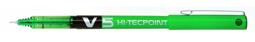 Pilot V5 Green BX-V5-G BXV5G - Hi-Tecpoint Tintenroller 0.5 mm extrafein Pilot V5 Green BX-V5-G BXV5G - Hi-Tecpoint Tintenroller 0.5 mm extrafein