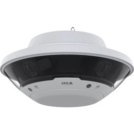 Axis Cámara de Seguridad IP Domo Panorámica Q6300-E de 5 MP, 360°, 4 Sensores CMOS, Interior/Exterior IP66, WDR, PTZ, Seguimiento, PoE, Blanco/Negro