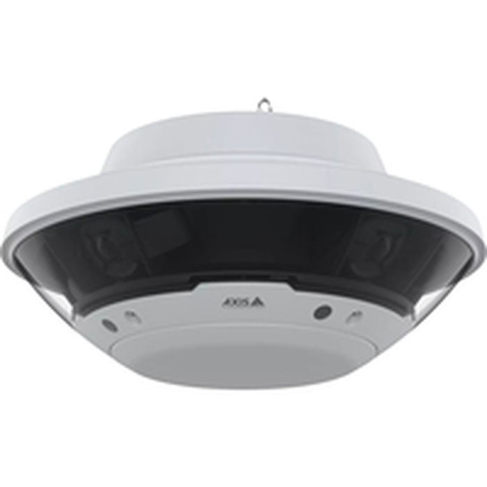 Axis Cámara de Seguridad IP Domo Panorámica Q6300-E de 5 MP, 360°, 4 Sensores CMOS, Interior/Exterior IP66, WDR, PTZ, Seguimiento, PoE, Blanco/Negro