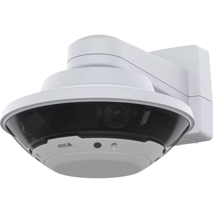 Axis Cámara de Seguridad IP Domo Panorámica Q6300-E de 5 MP, 360°, 4 Sensores CMOS, Interior/Exterior IP66, WDR, PTZ, Seguimiento, PoE, Blanco/Negro