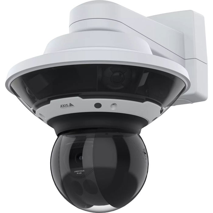 Axis Cámara de Seguridad IP Domo Panorámica Q6300-E de 5 MP, 360°, 4 Sensores CMOS, Interior/Exterior IP66, WDR, PTZ, Seguimiento, PoE, Blanco/Negro