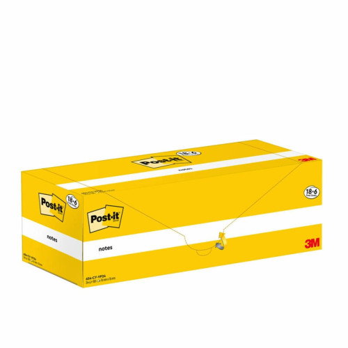 Post-It 7100319213 Notas Adhesivas 18+6 Blocs 100 Hojas 76x76mm Canary Yellow Caja Cartón Post-It 7100319213 Notas Adhesivas 18+6 Blocs 100 Hojas 76x76mm Canary Yellow Caja Cartón