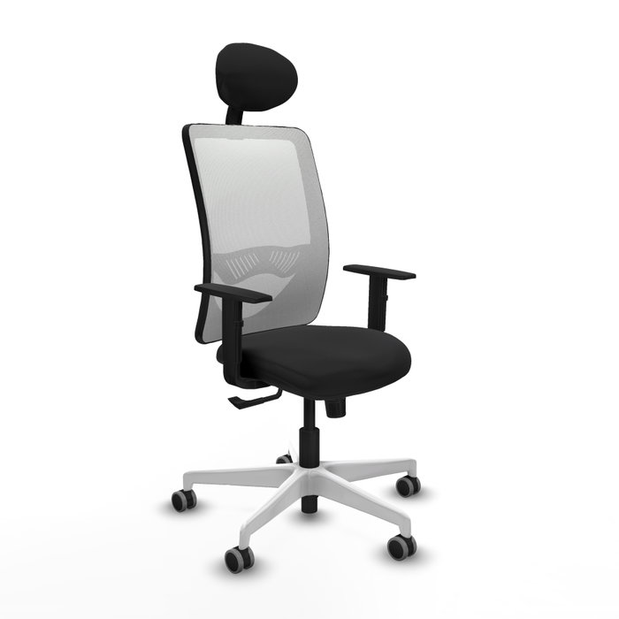 PIQUERAS Y CRESPO Silla de oficina Zulema con Mecanismo Sincro, Negro y Blanco PIQUERAS Y CRESPO Silla de oficina Zulema con Mecanismo Sincro, Negro y Blanco